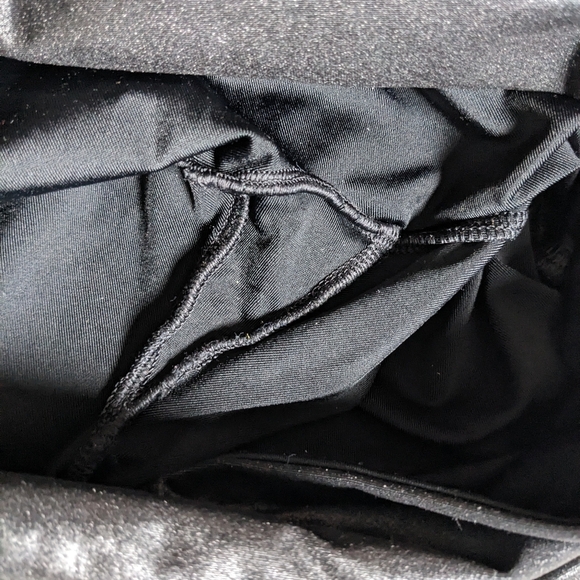 SPANX L Faux Leather Wet Look Leggings Shine Full Length - Picture 6 of 7